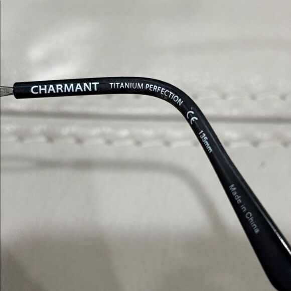 CHARMANT CH29204 WP SILVER and WHITE TITANIUM AUTHENTIC EYEGLASSES 52-18 main image 4